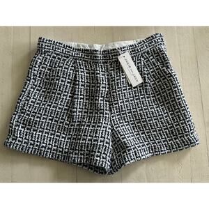 Janie and Jack Girls Size 12 Tweed Shorts (black and white) NWT